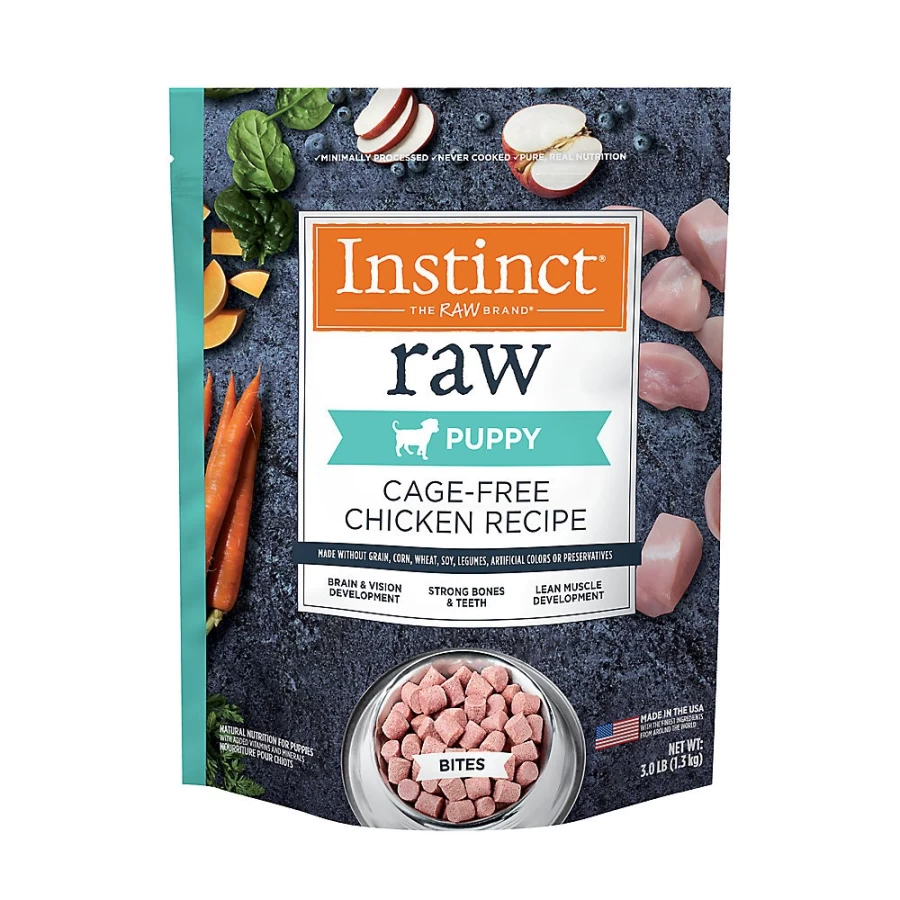 Instinct Raw Puppy Food - Grain-Free, Cage-Free Chicken Recipe by PetSmart | Frozen Dog Food for Optimal Growth
