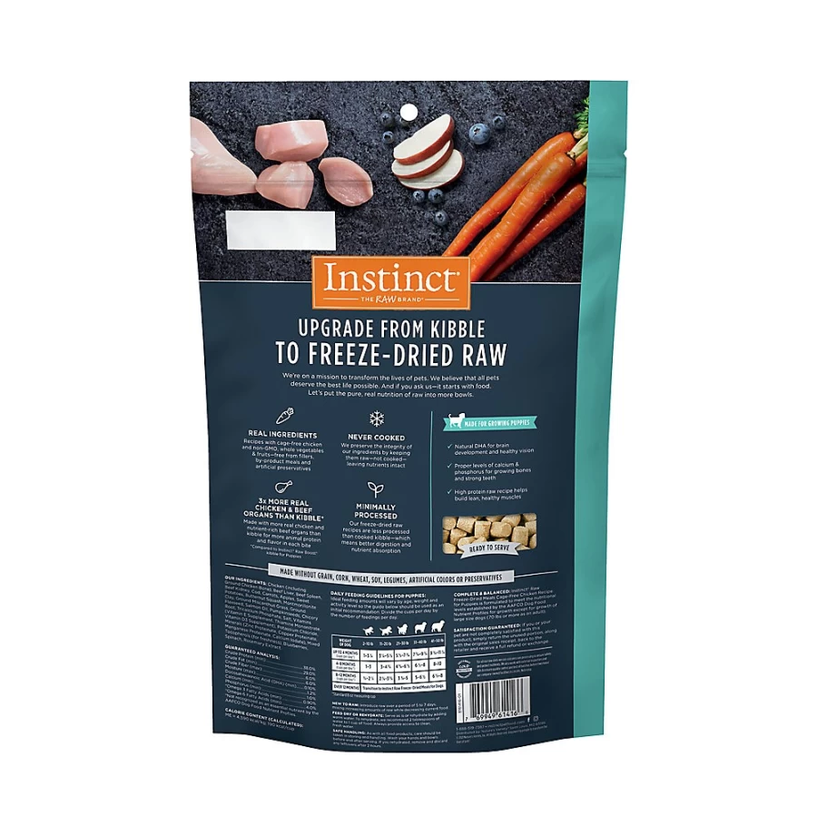 Instinct Raw Meals Grain-Free Freeze-Dried Puppy Food with Cage-Free Chicken | PetSmart