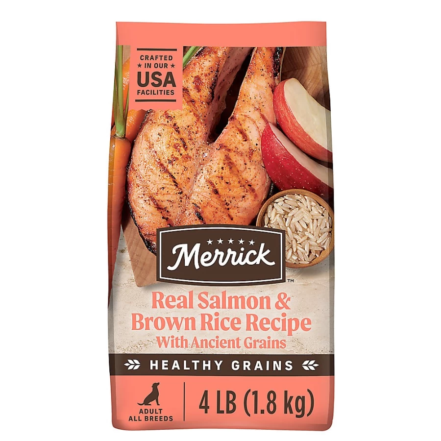 PetSmart Merrick Grain-Included Salmon Dry Dog Food - Carrageenan & Corn Free, Adult Recipe