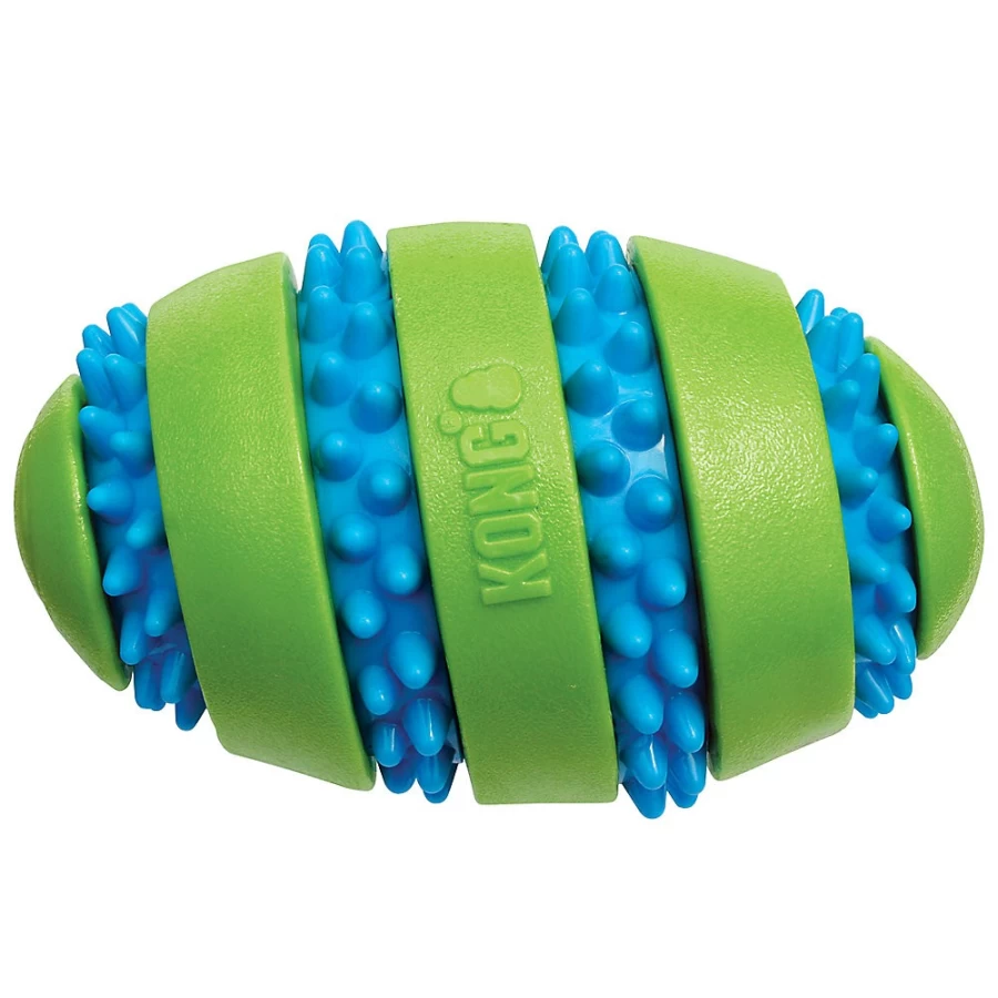 PetSmart KONG Squeezz Goomz Squeaky Football Dog Toy for Play & Chewing Fun