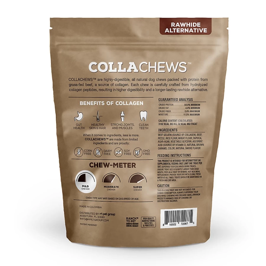 PetSmart Beef & Collagen Dog Treats - Rawhide-Free Bully Sticks, 25 Count, Healthy Chews for Dogs