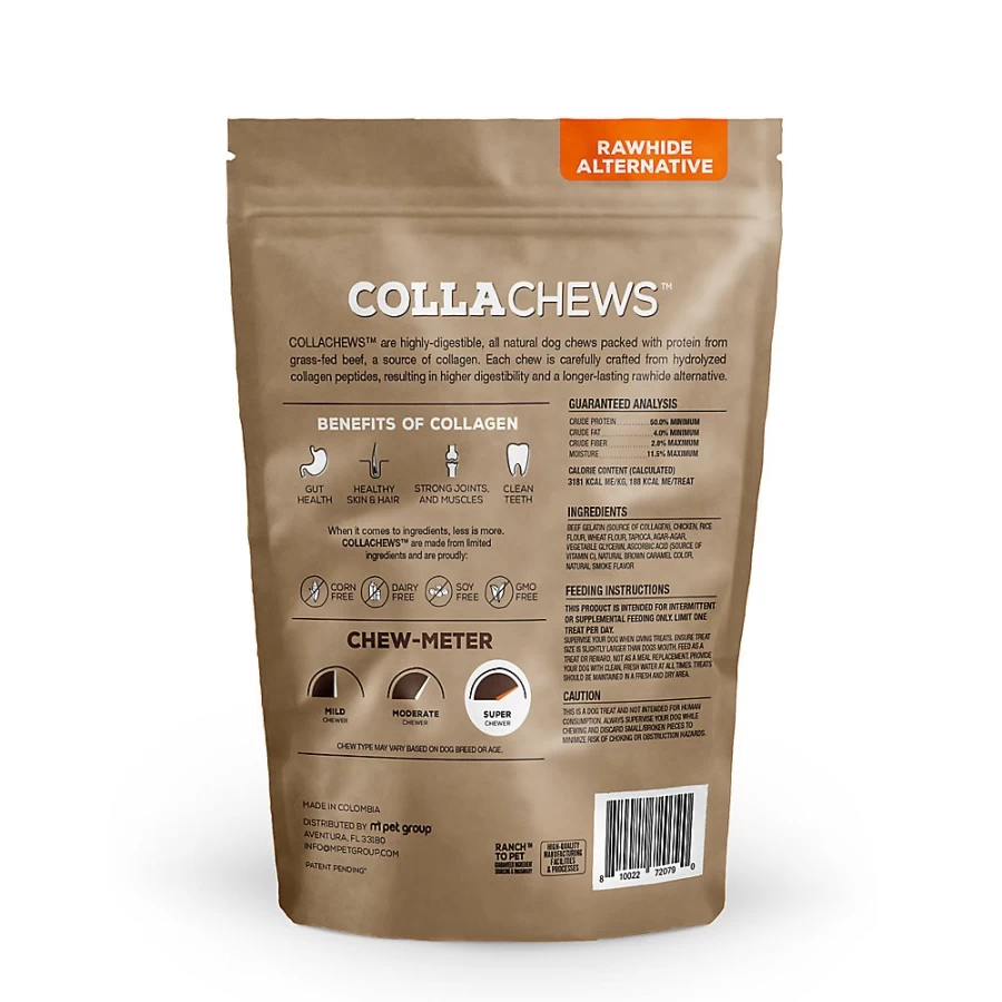 PetSmart Beef & Collagen Dog Chews - Rawhide-Free Chicken Flavor, 6 Rolls (4 Count)