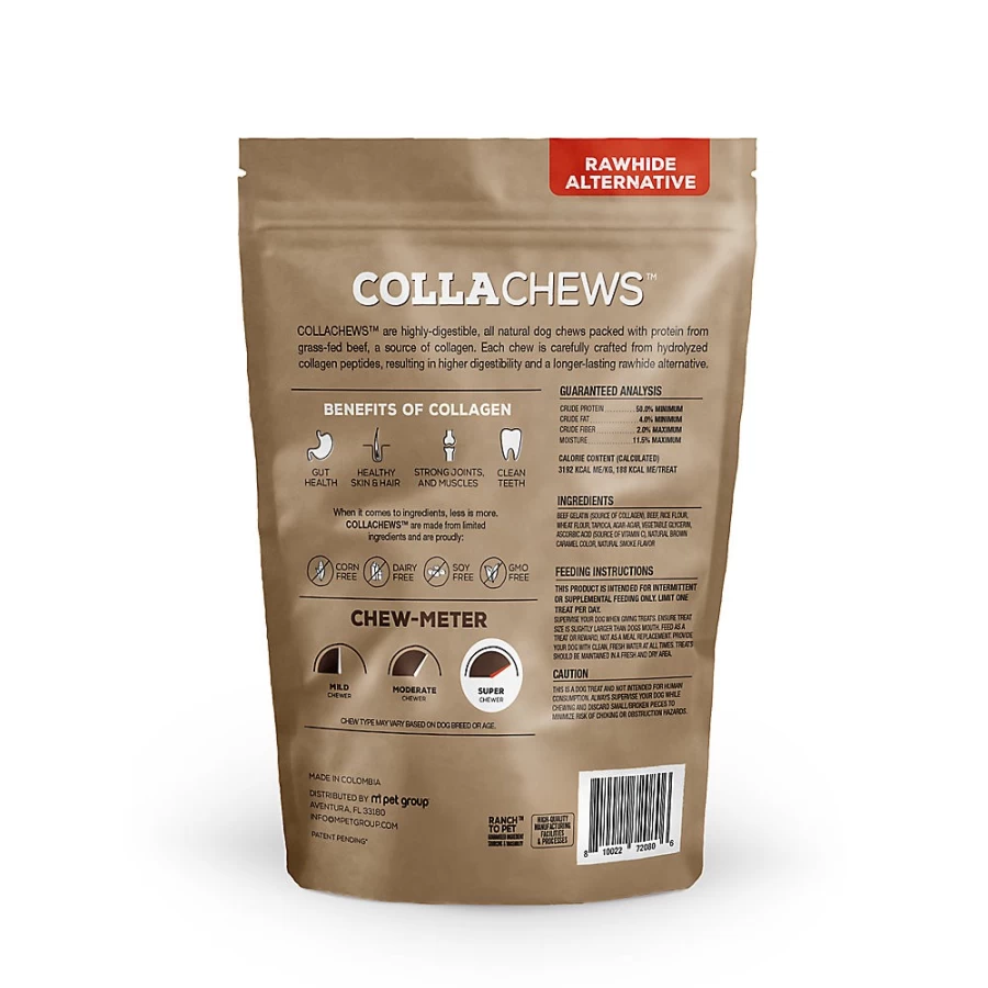 PetSmart Beef & Collagen Dog Chews - Rawhide-Free, Healthy 6-Roll Treats, 4-Pack for Dental Care