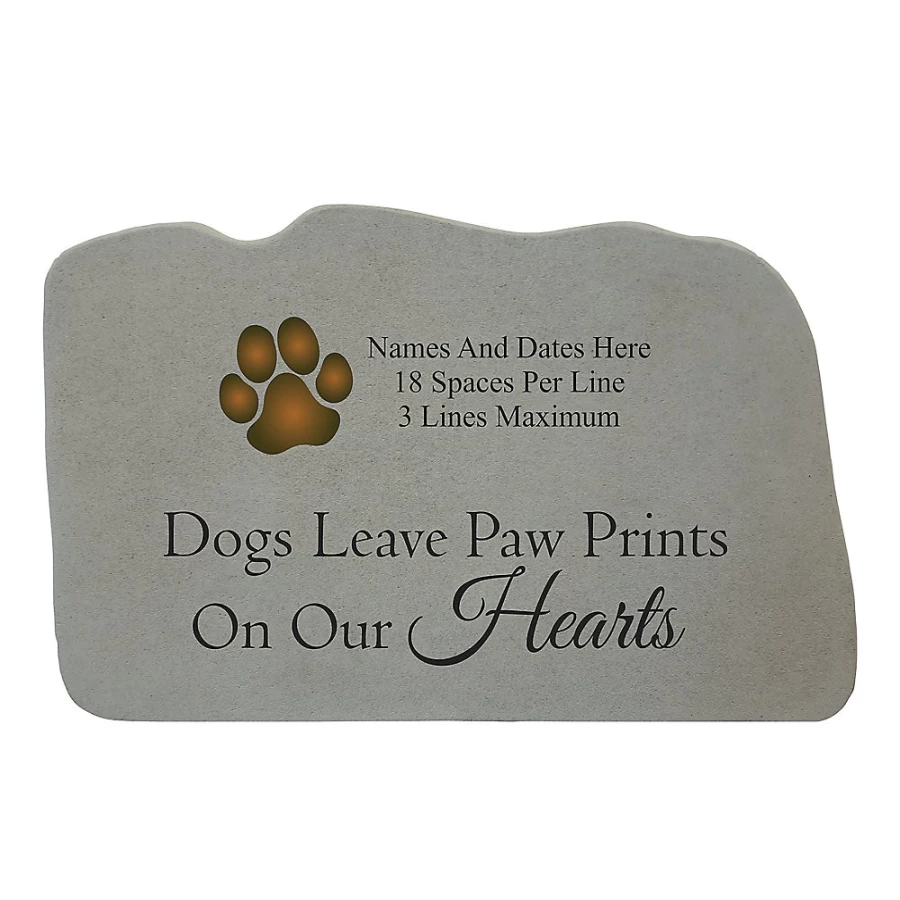 "Personalized Kay Berry Dog Memorial Stone - Custom Paw Print Pet Grave Marker by PetSmart"
