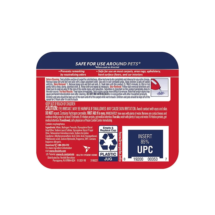 PetSmart Resolve Pet Stain & Odor Remover Refill for Dogs and Cats - Dual Solvent Formula, 60 Fl Oz