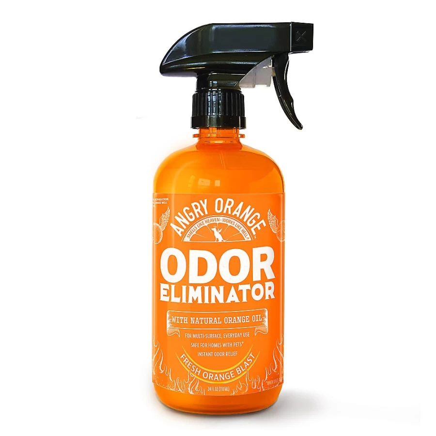 "PetSmart Angry Orange Pet Odor Eliminator Spray - Citrus Scent for Dogs & Cats"