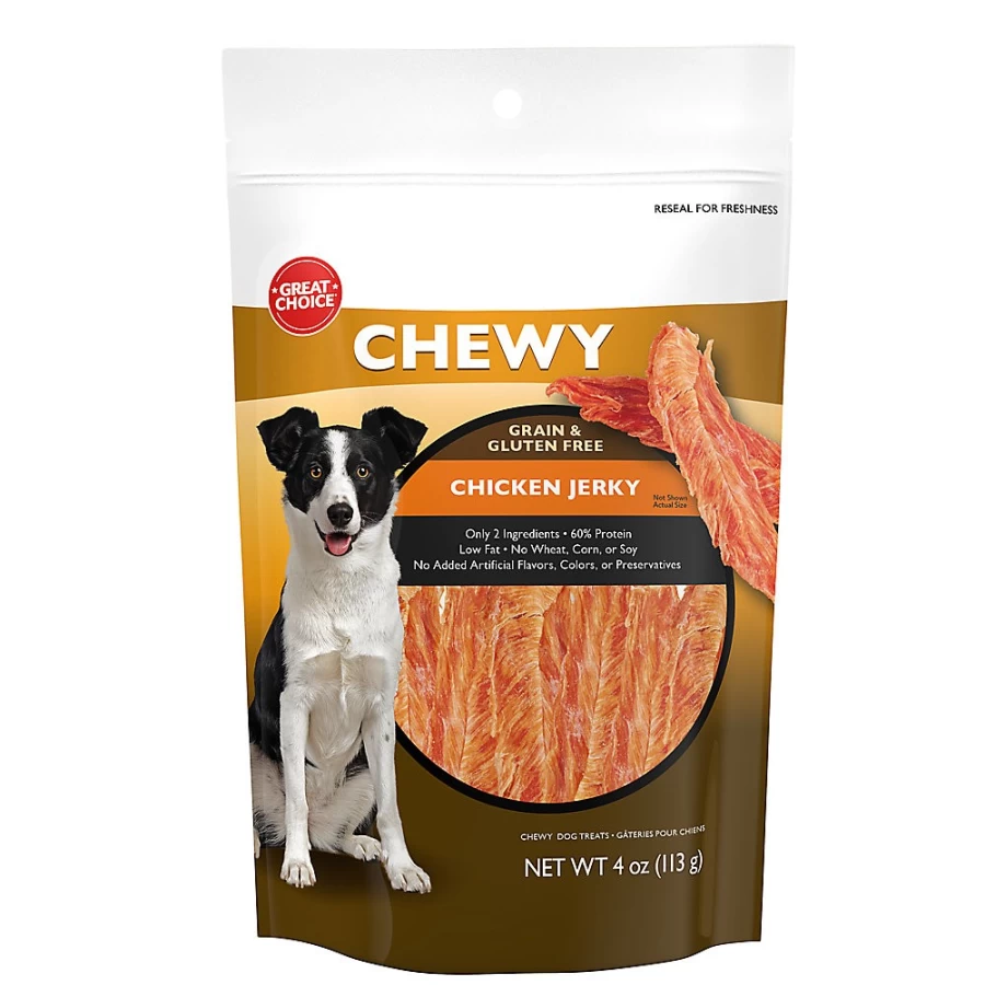 PetSmart All Life Stage Chicken Jerky Dog Treats - 4 Oz, Grain-Free & Healthy Snack for Dogs