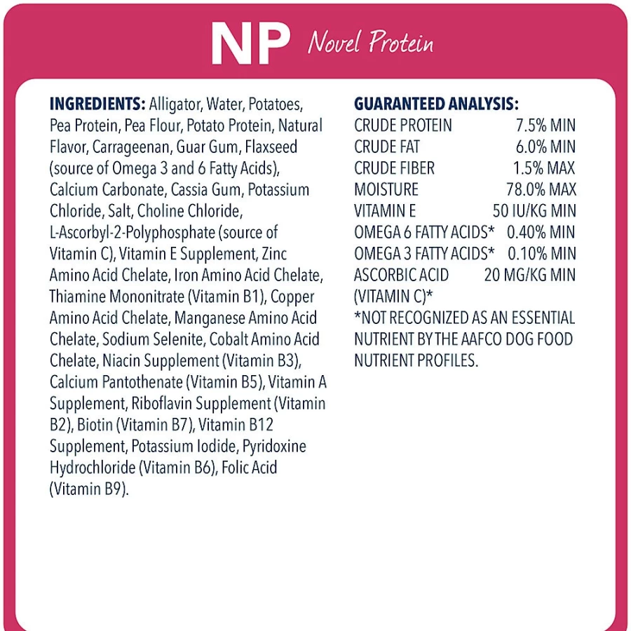 PetSmart Blue Buffalo Veterinary Diet NP Novel Protein Alligator Recipe Adult Wet Dog Food