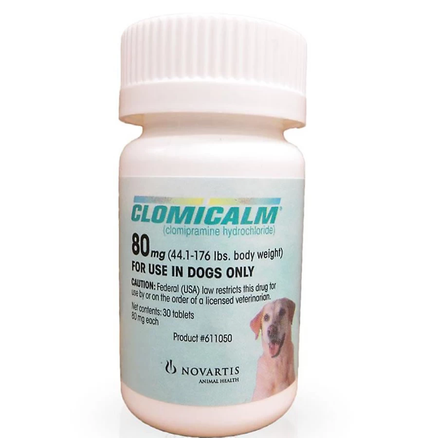 "PetSmart Clomicalm 80 mg Anxiety Relief Tablets for Dogs – 30 Count"