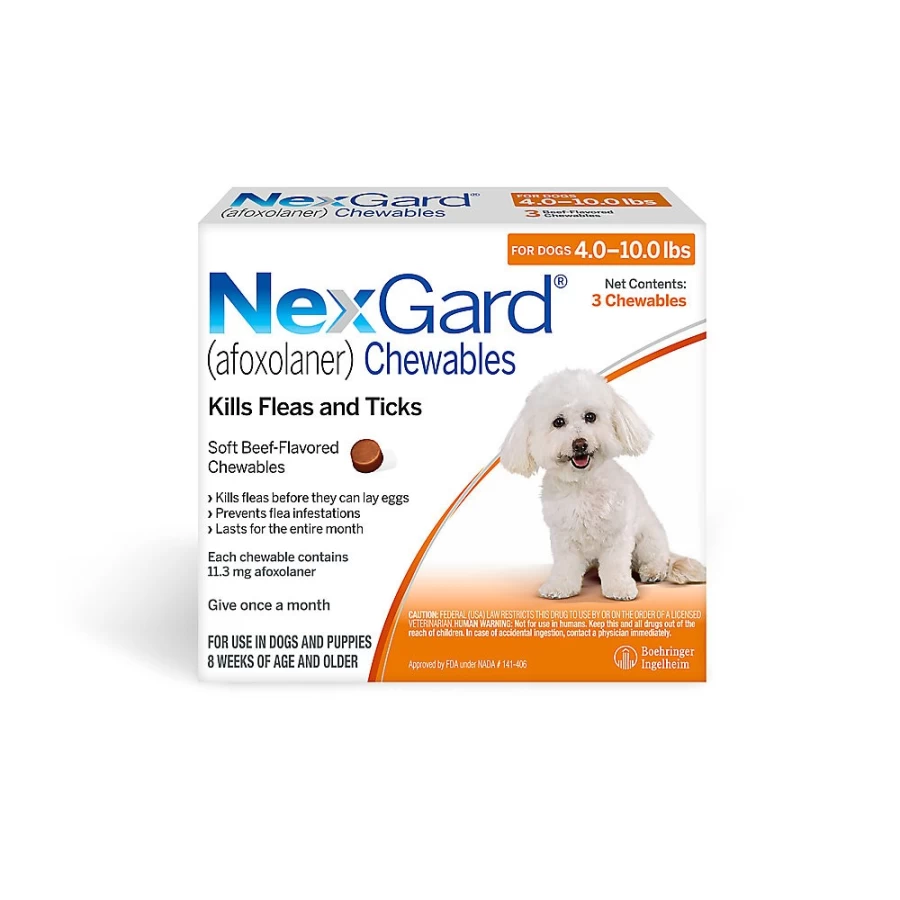 "NexGard Chewables for Small Dogs 4-10 lbs | Flea & Tick Treatment | PetSmart"