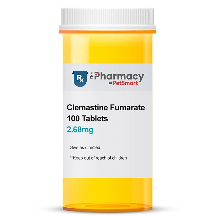 PetSmart Clemastine Fumarate 2.68 mg Anti-Allergy Tablets, 100 Count for Dogs