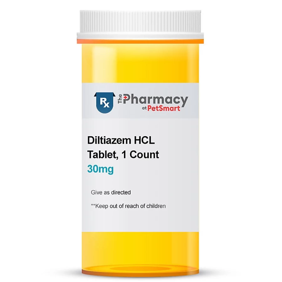 "Diltiazem HCL Single Tablet - 30mg, 60mg, 90mg Dosages - PetSmart Pharmacy"
