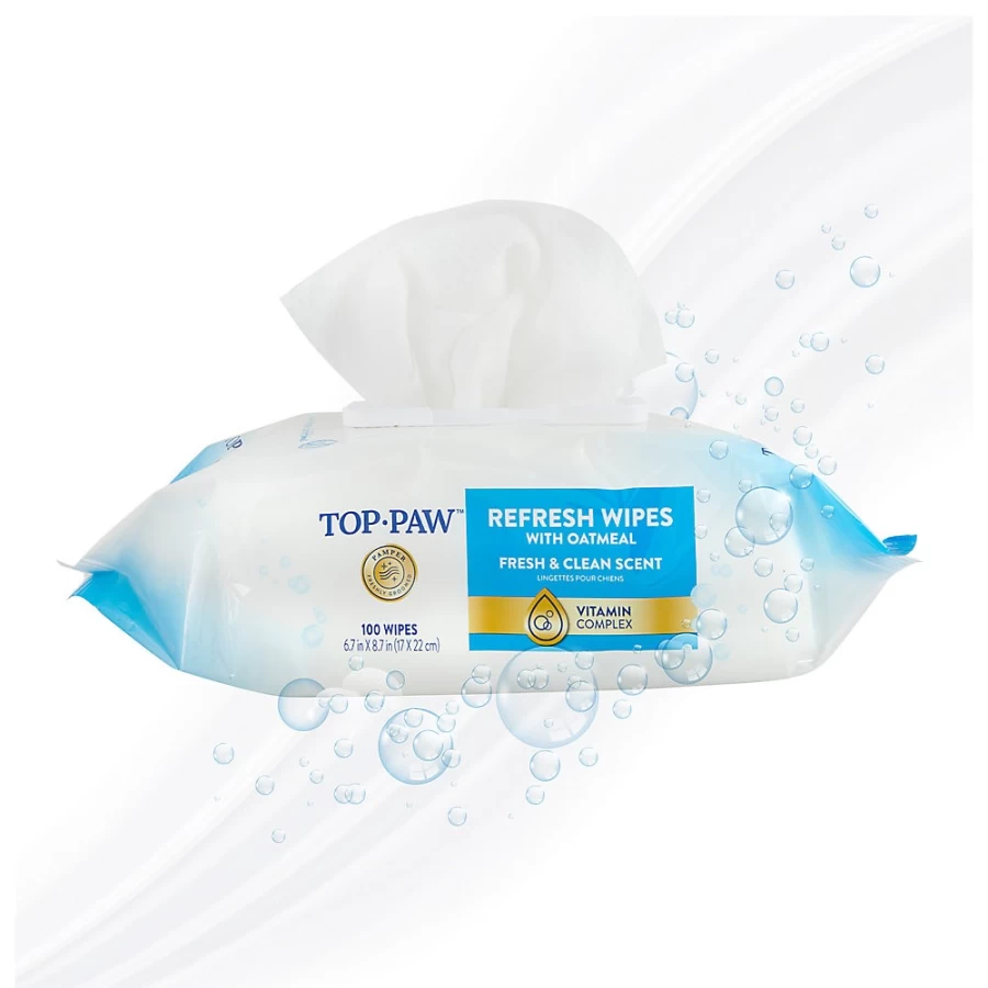 PetSmart FreshClean Refreshing Dog Grooming Wipes - Top Paw Cleansing Wipes for Pets