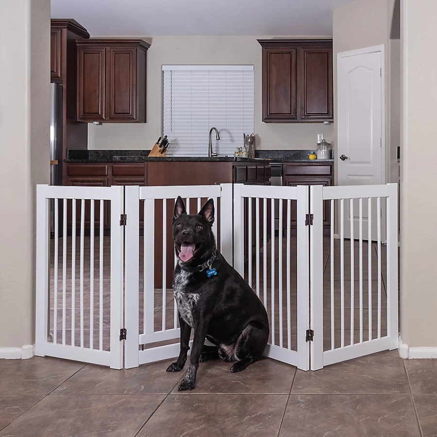 PetSmart 360-Degree Adjustable Pet Gate with Walk-Through Door – Primetime Petz Configurable Safety Barrier