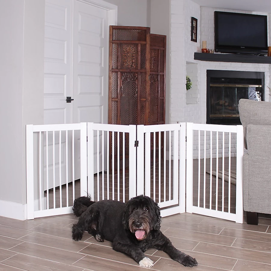 PetSmart 360-Degree Adjustable Pet Gate with Walk-Through Door – Primetime Petz Configurable Safety Barrier