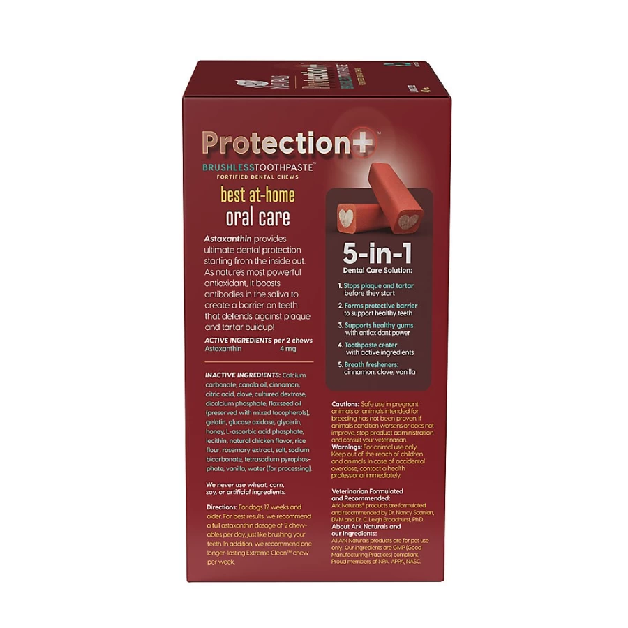 "Ark Naturals 5-in-1 Brushless Dental Treats for Large Dogs – PetSmart Oral Care Protection"