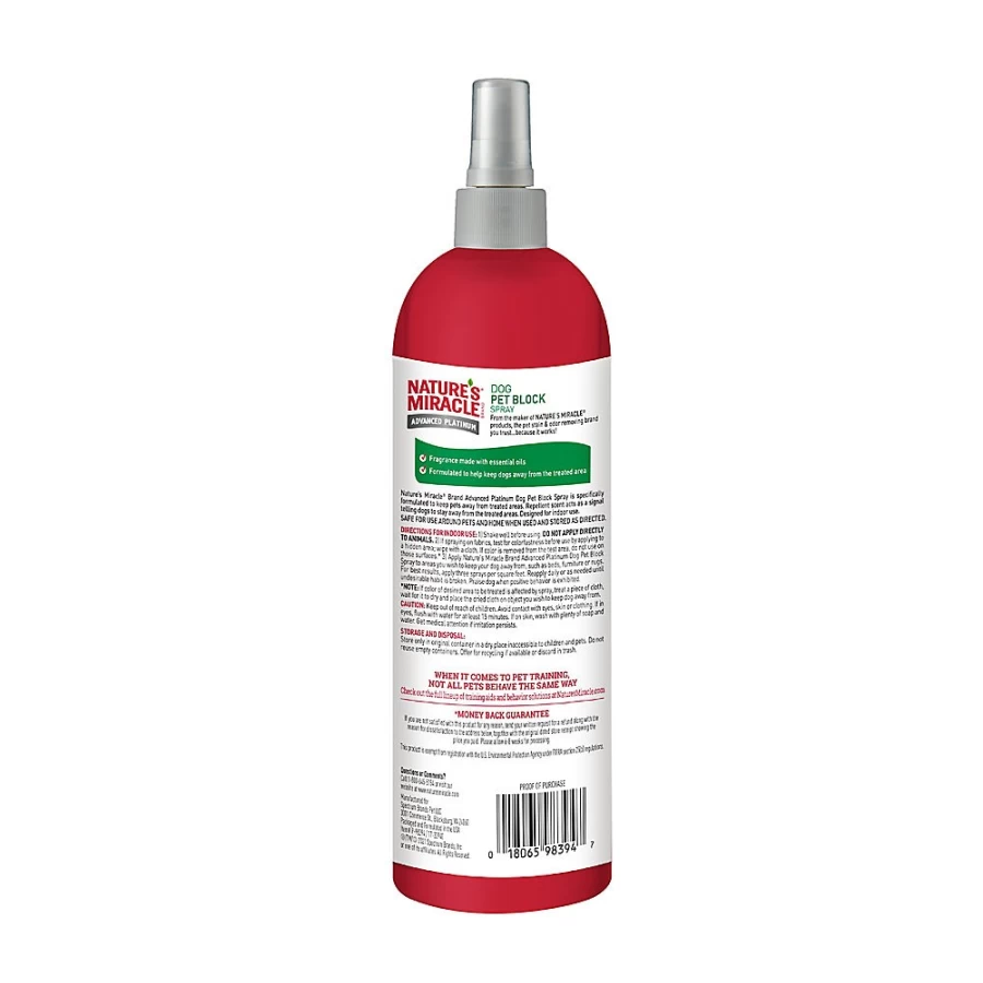 PetSmart Advanced Platinum Dog Repellent Spray – Nature’s Miracle Odor Block Solution for Pets