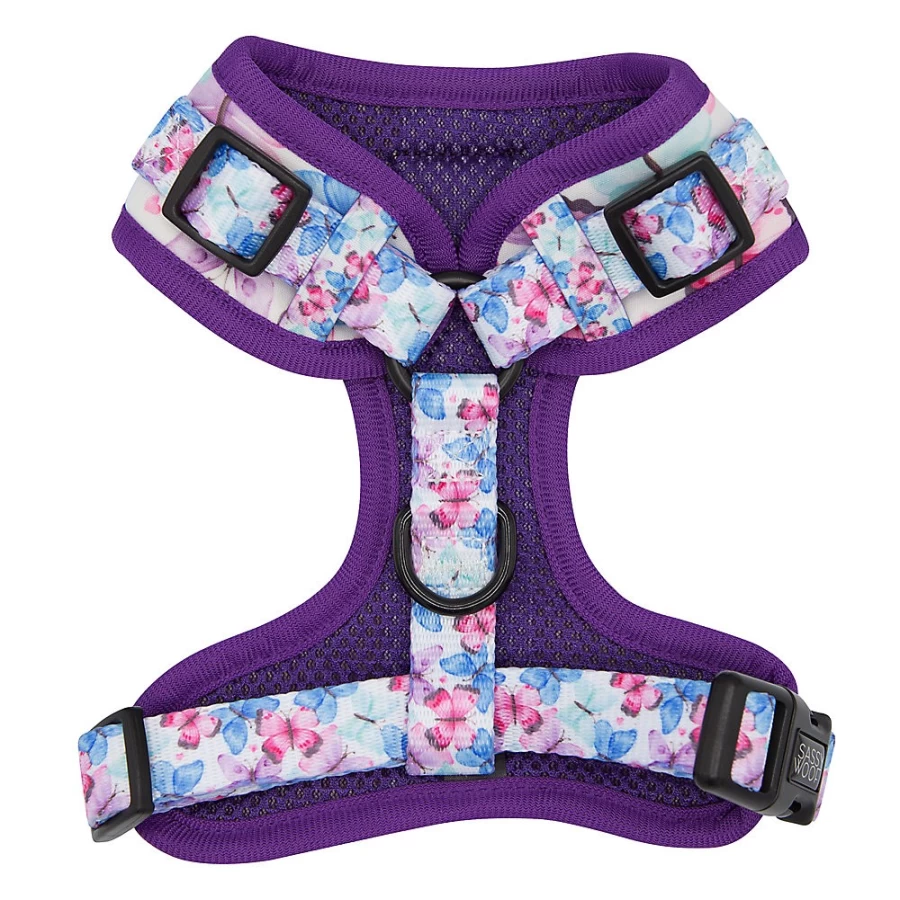 PetSmart Sassy Woof Social Butterfly Adjustable Dog Harness for Small & Medium Breeds