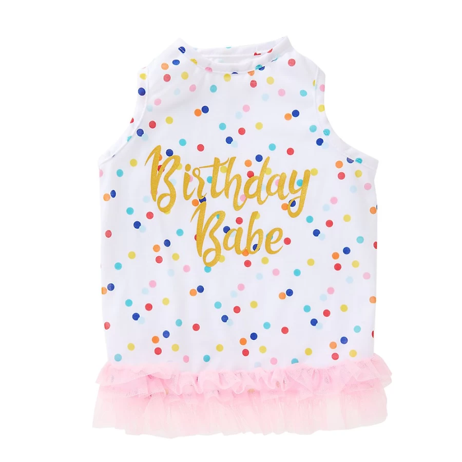 PetSmart Top Paw Birthday Babe Dog Dress for Celebrations - Cute Canine Party Outfit