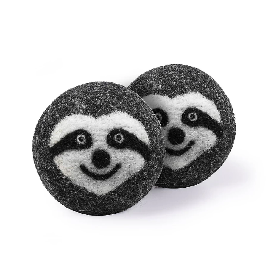 PetSmart Carolina Pet Sloth Plush Wool Ball Dog Toys - 2 Pack for Chewing & Play
