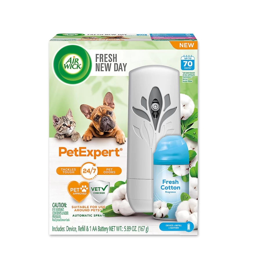 PetSmart Air Wick Fresh New Day Automatic Air Freshener Spray Starter Kit for Pets