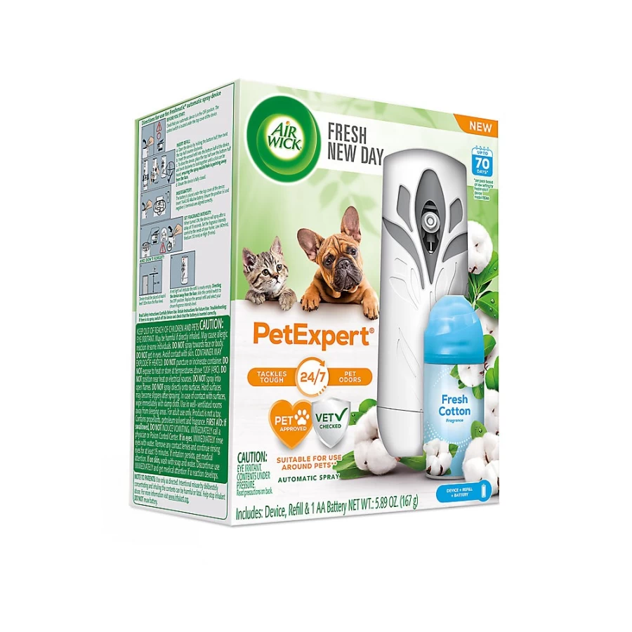 PetSmart Air Wick Fresh New Day Automatic Air Freshener Spray Starter Kit for Pets