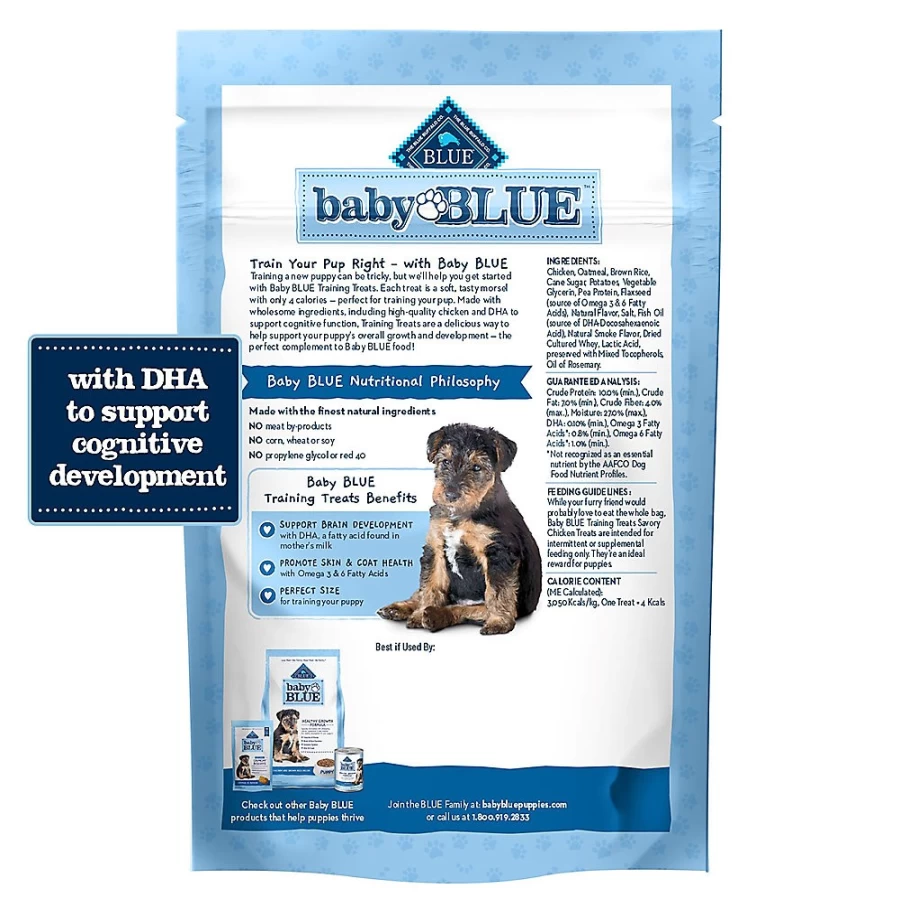 PetSmart Blue Buffalo Baby BLUE Natural Chicken Puppy Treats - Healthy Dog Training Snacks