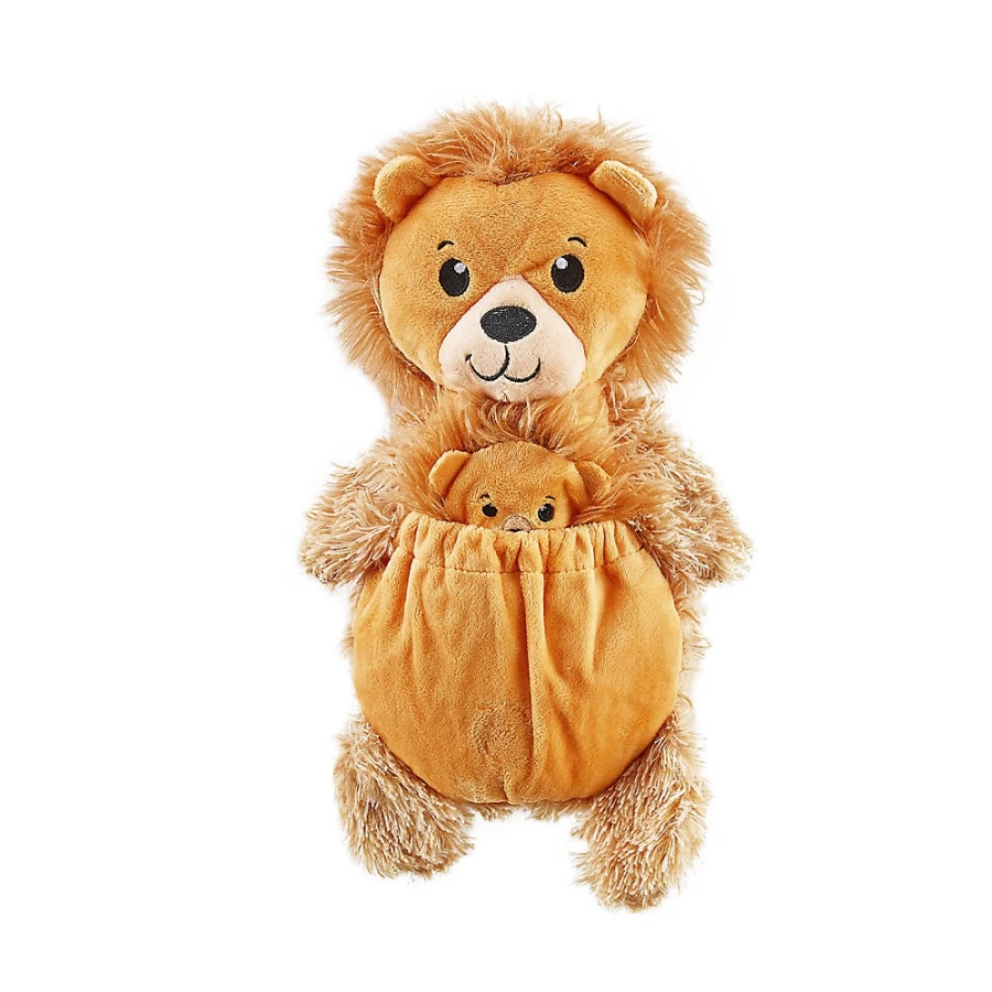 PetSmart Outward Hound Pouch Pals Lion Plush Interactive Puzzle Toy for Dogs