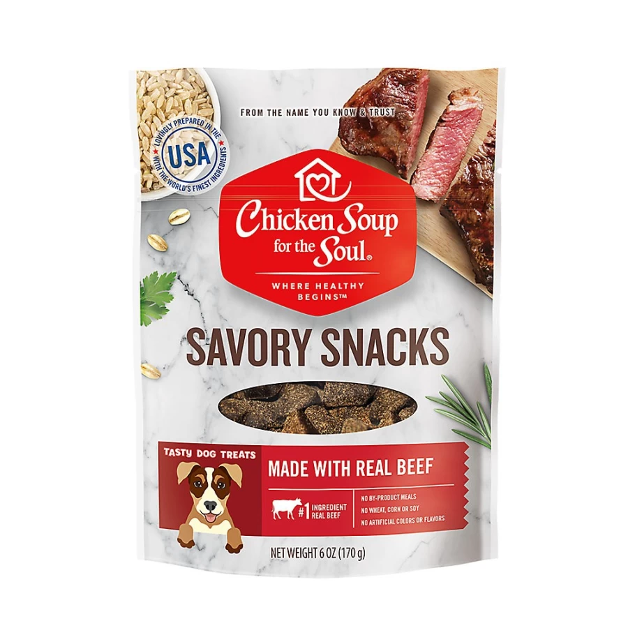 "PetSmart Chicken Soup for the Soul Savory Beef Flavor Dog Treats – Healthy Snacks for Dogs"