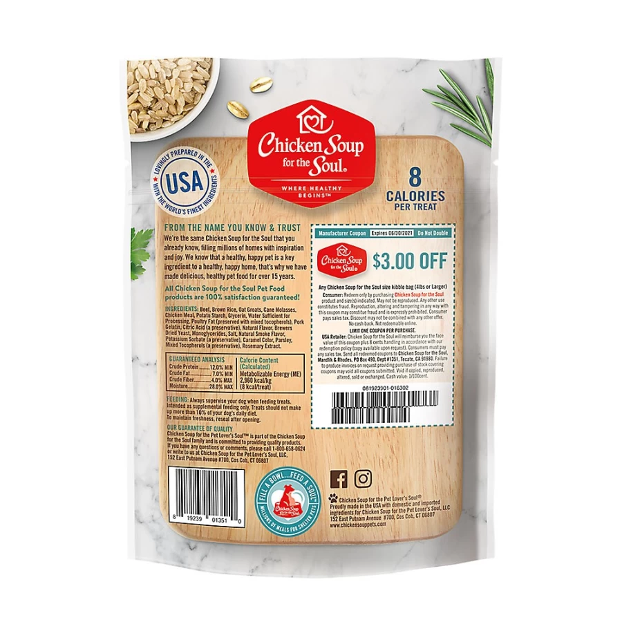 "PetSmart Chicken Soup for the Soul Savory Beef Flavor Dog Treats – Healthy Snacks for Dogs"