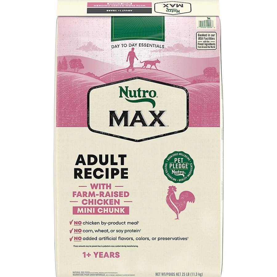"NUTRO MAXX Mini Chunk Adult Dry Dog Food - Chicken Recipe by PetSmart"