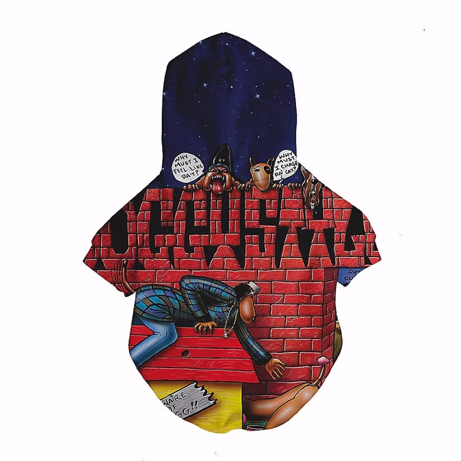 PetSmart Dog Hoodie with Death Row Records Doggystyle Album Cover Design for Pets