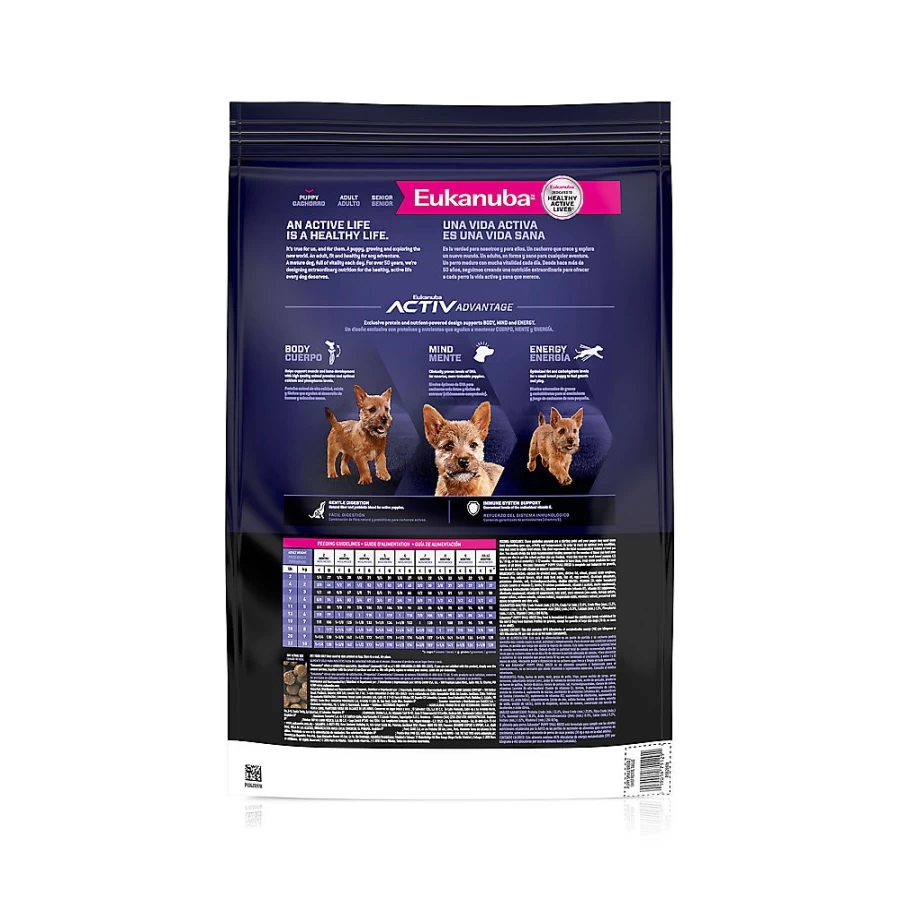 "PetSmart Eukanuba Premium Small Breed Puppy Dry Dog Food for Optimal Growth"
