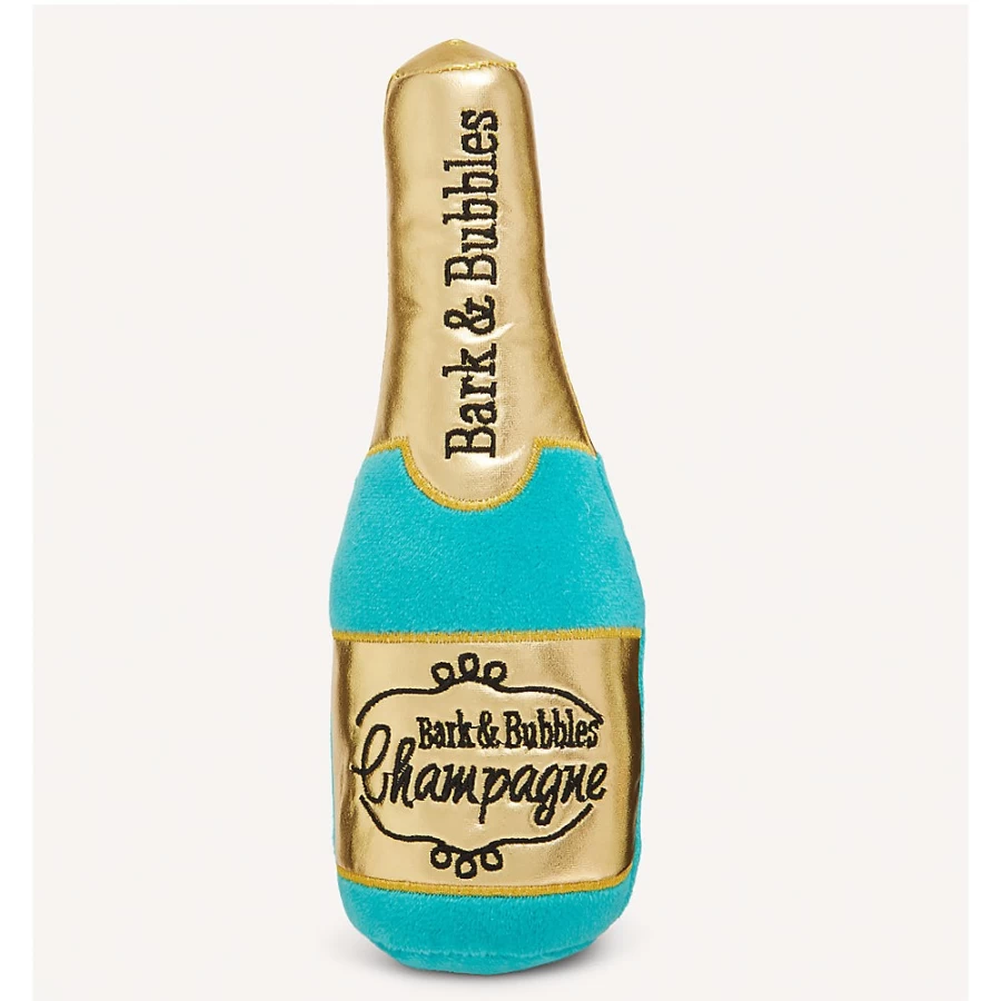 PetSmart Joyhound Plush Squeaky BarkBubbles Champagne Dog Toy - Cozy & Comfy Playtime for Pets