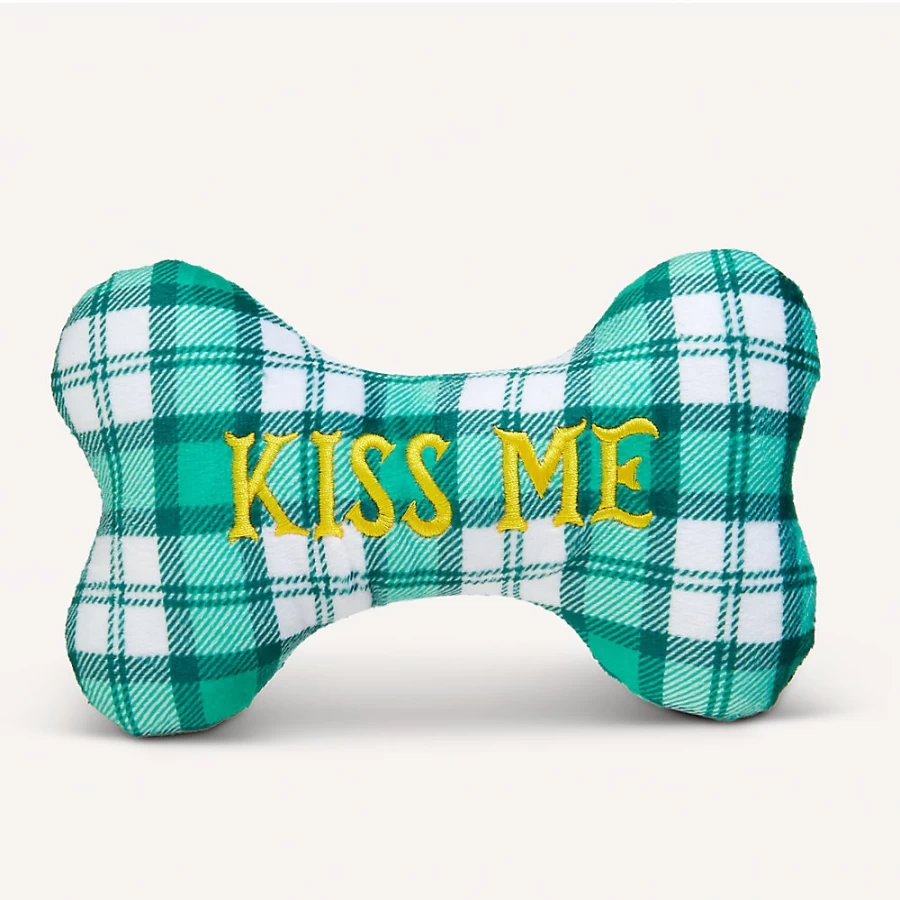 PetSmart Joyhound Plush Squeaky Dog Toy - Kiss Me Bone, Super Soft & Comfortable Chew Toy for Pets