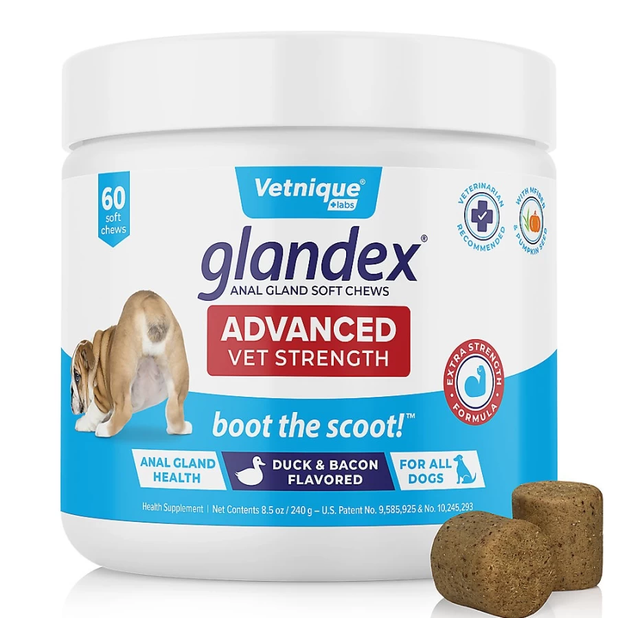 "PetSmart Glandex Advanced Vet Strength Anal Gland Soft Chews for Dogs – Scoot Boot Supplement"