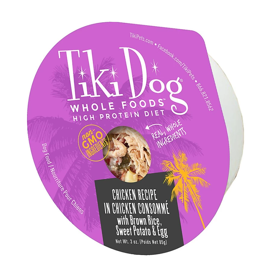 PetSmart Tiki Dog Chicken Recipe Grain-Free Wet Dog Food for Optimal Canine Health