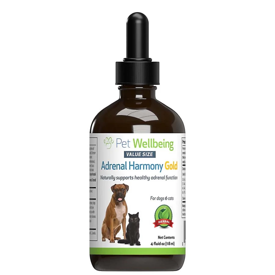 PetSmart Adrenal Harmony GOLD Liquid Supplement for Dogs & Cats - Hormonal Balance Support by Pet Wellbeing