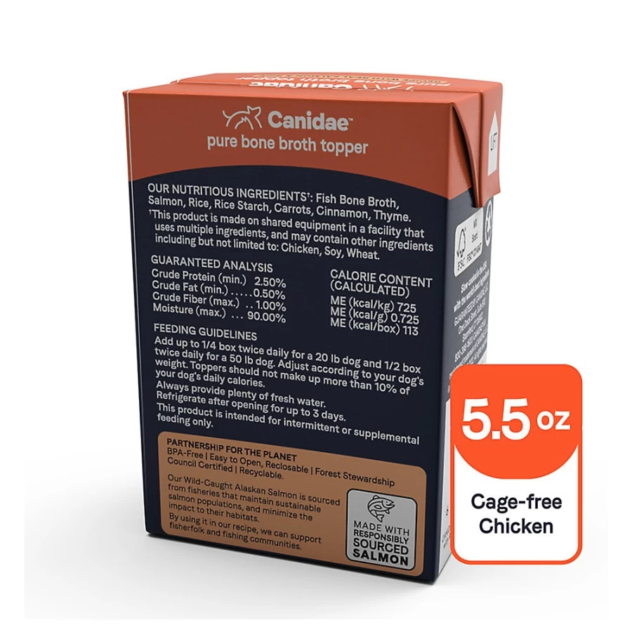 Canidae Pure Bone Broth Dog Food Topper for All Life Stages - 5.5 Oz | PetSmart