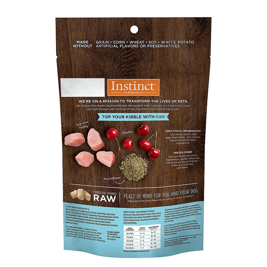 Instinct Raw Boost Mixers Calming Support Freeze-Dried Dog Food Topper for All Life Stages - 5.5 oz by PetSmart