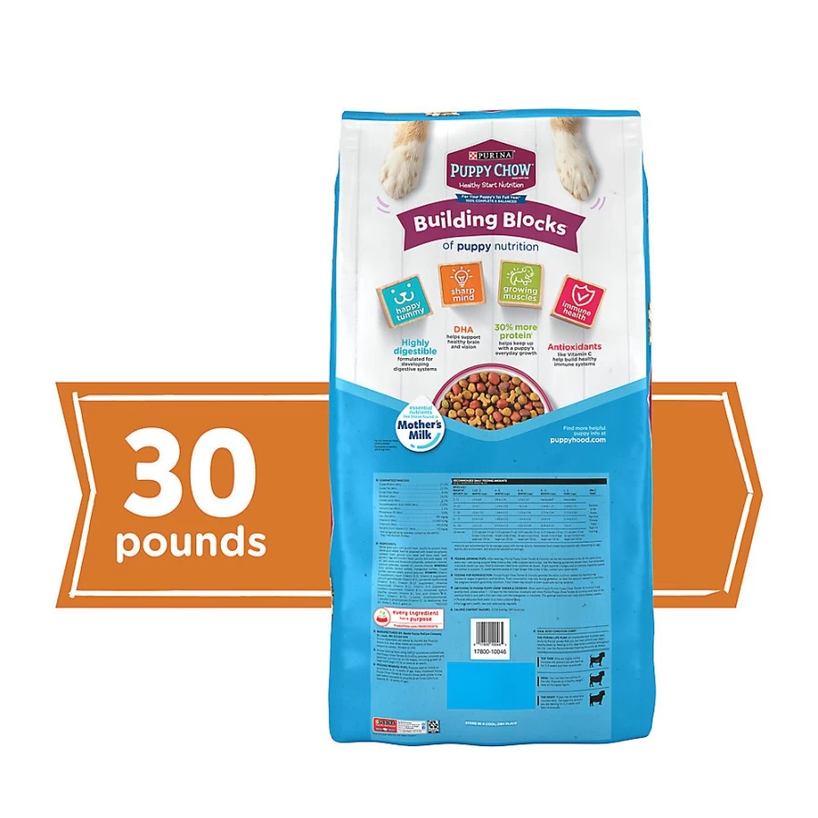 Purina Puppy Chow Tender & Crunchy Beef Flavor Dry Dog Food for Puppies - PetSmart